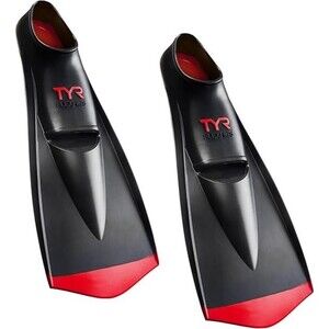 TYR Flexfin 2.0 Rubber Swim Fina Adult Swimming Gear Black/Red 7-9 M, W 8.5-10.5